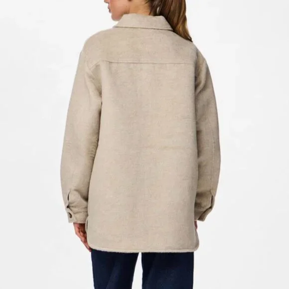 PIECES Shacket - Greige - Picture 2 of 4